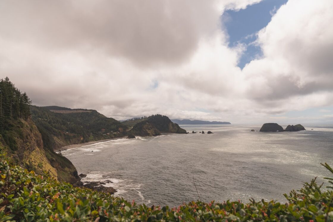 image of the oregon coastline from cape meares state scenic viewpoint